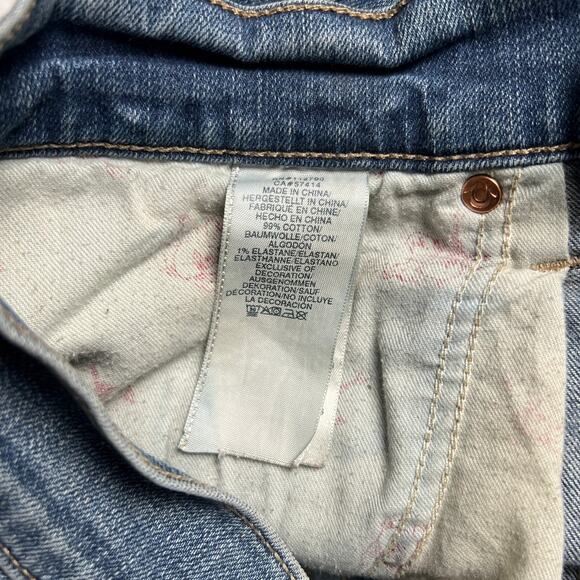 True Religion Size 31 Women's Jeans Low Rise Light Wash Denim Cotton Skinny - Picture 7 of 8